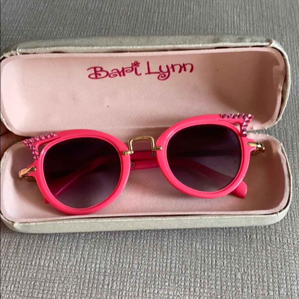Pink Sunglasses with silver case